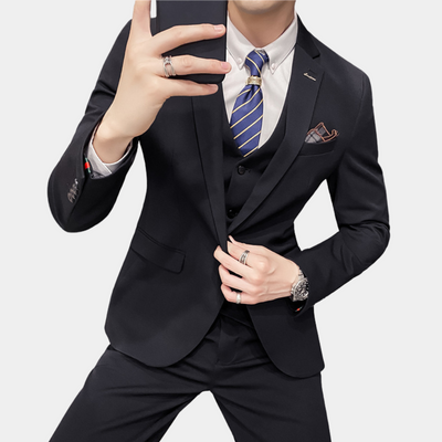 Herren Dreiteilig Modern Anzug Set | Hochzeitsgast Anzug