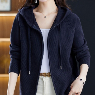 Heidi-Mode | Weich Gestrickte Jacke Mit Reißverschluss