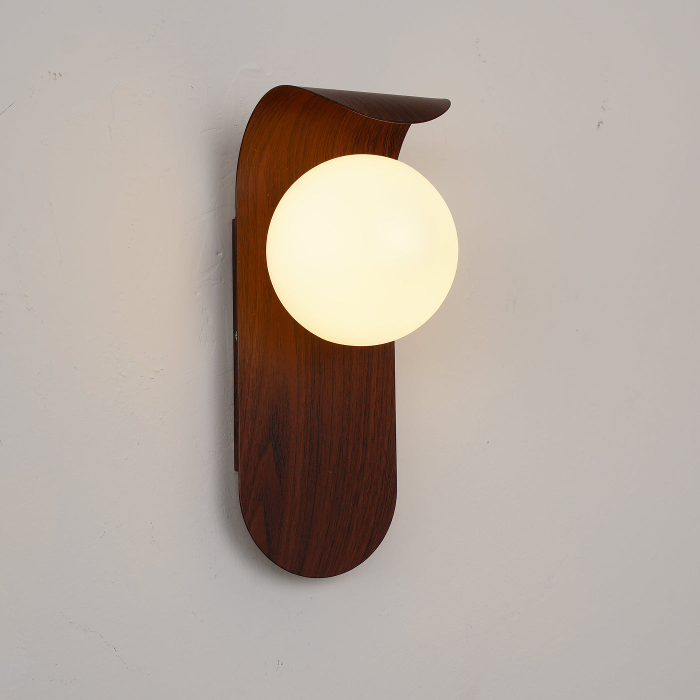 AuraWood Light – Retro Holz-Acrylglas LED Wandleuchte