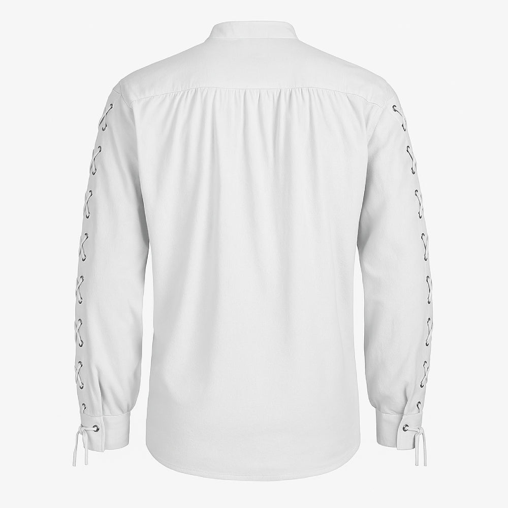 Pirate Style Lace-up Shirt