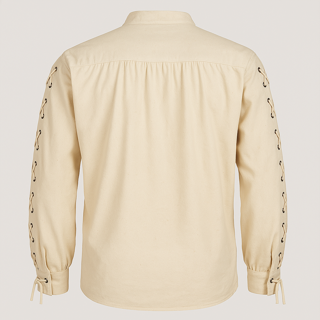 Pirate Style Lace-up Shirt