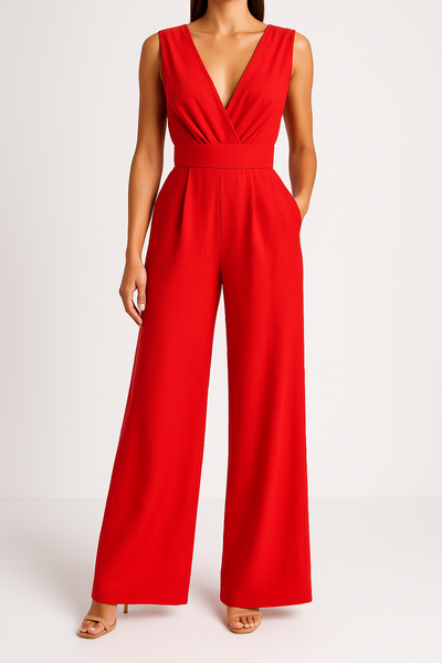 Eleganter Ärmellos Damen Jumpsuit - Elisaveta
