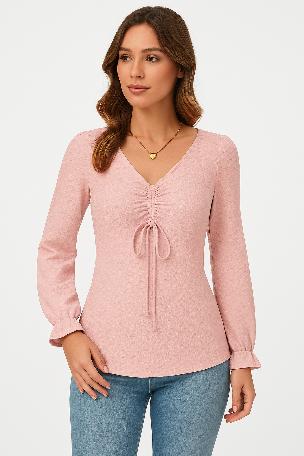 Blusenshirt für Damen - Elegantes Top mit Rüschenärmeln für den Sommer