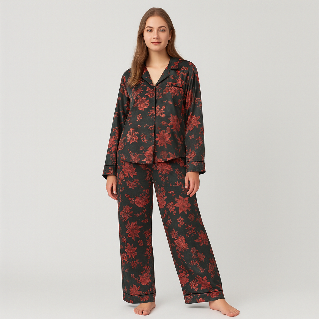 Lotus-Pyjama-Set für Damen