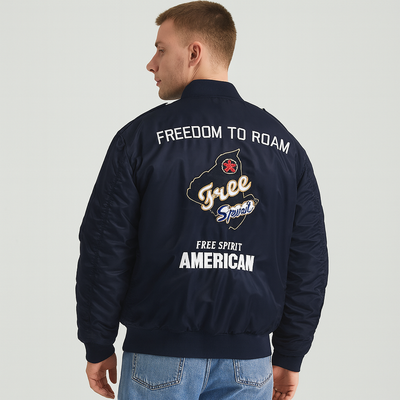 Lässige Piloten-Bomberjacke für Herren