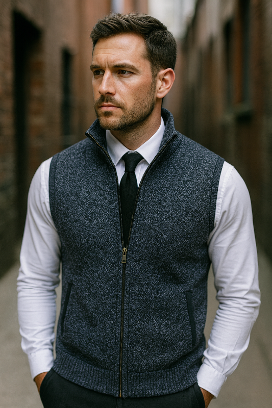 Herrenweste – Zeitloses Design, vielseitige Weste für Arbeit und Freizeit