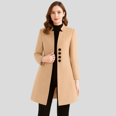 Isla | Eleganter Mantel mit Knopfleiste