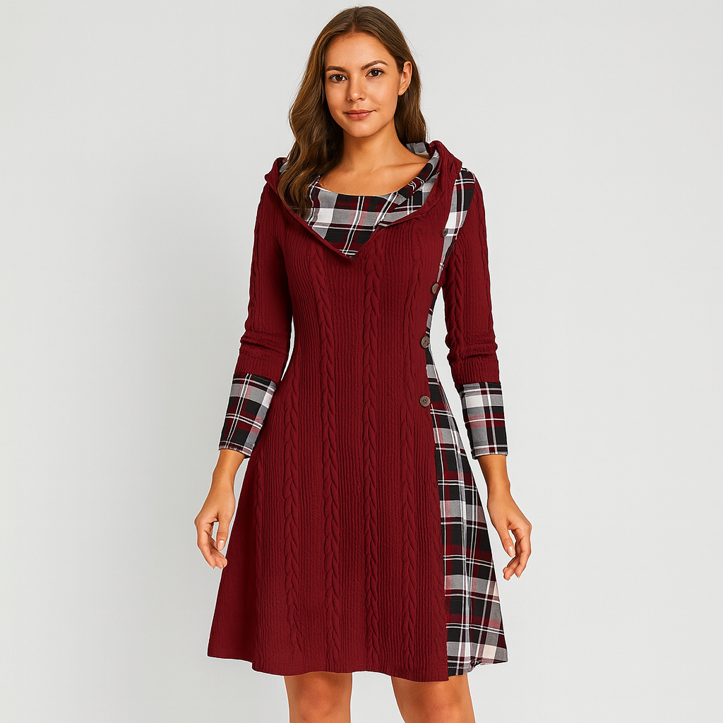 Maribel | Winterjacke mit Kapuze und Kunstfellbesatz