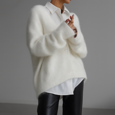 Cardigan mit Knöpfen – Sanfte Eleganz mit entspannter Raffinesse