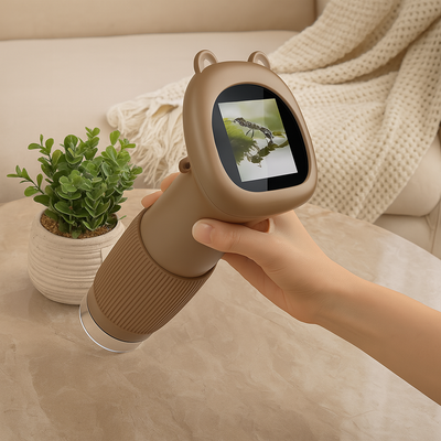 Digitale Lupe für Kinder – Mini-Elektronikgerät mit Kamera, Bildschirm und LED-Leuchten