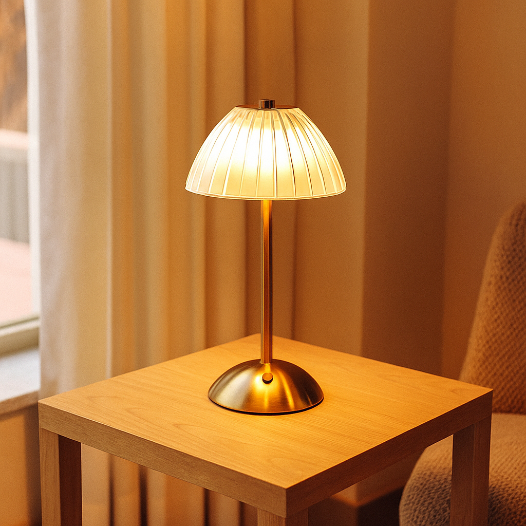 LumiCryst – Kabellose LED-Kristalllampe mit Touch-Bedienung