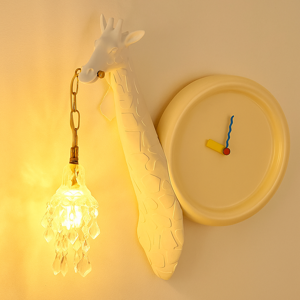 GlowNeck – Giraffenförmige LED-Wandlampe mit warmem, weichem Licht für einzigartige Einrichtung