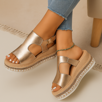 Lina Casual Wedge Schuhe – Bequeme und stilvolle Keil-Sandalen für Damen