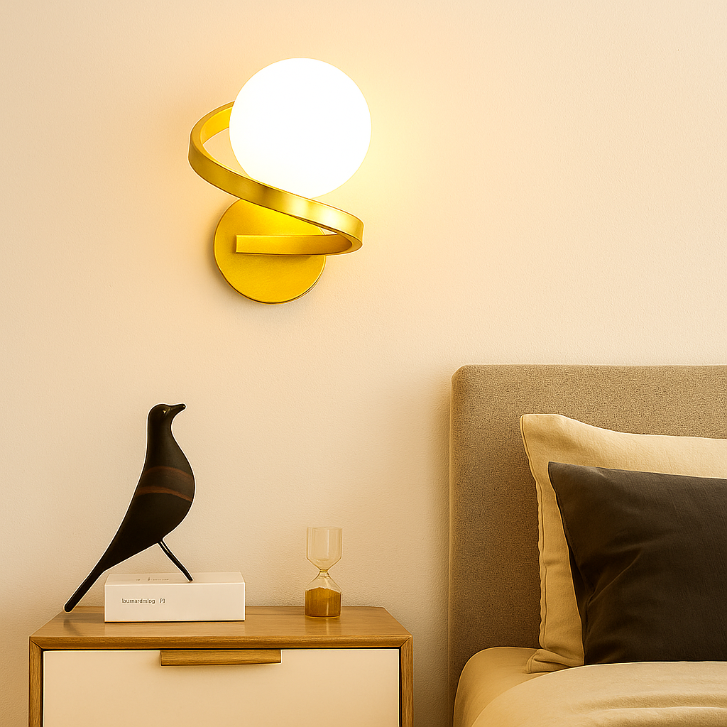 LumiSpire – Spirale LED-Wandleuchte mit modernem Design