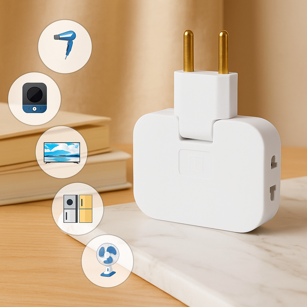 FlexiPlug – Ultradünne 180° drehbare Steckdosenleiste mit mehreren Steckdosen