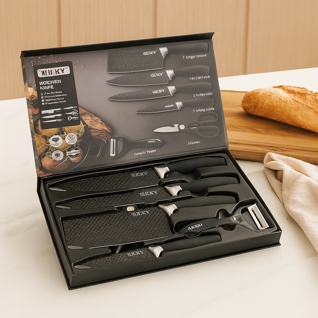 Savora | 6-teiliges Messer- und Werkzeugset aus Edelstahl