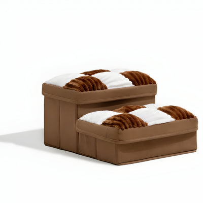 FetchFold Hundetreppe – Handgefertigte Hundetreppe mit Stauraum