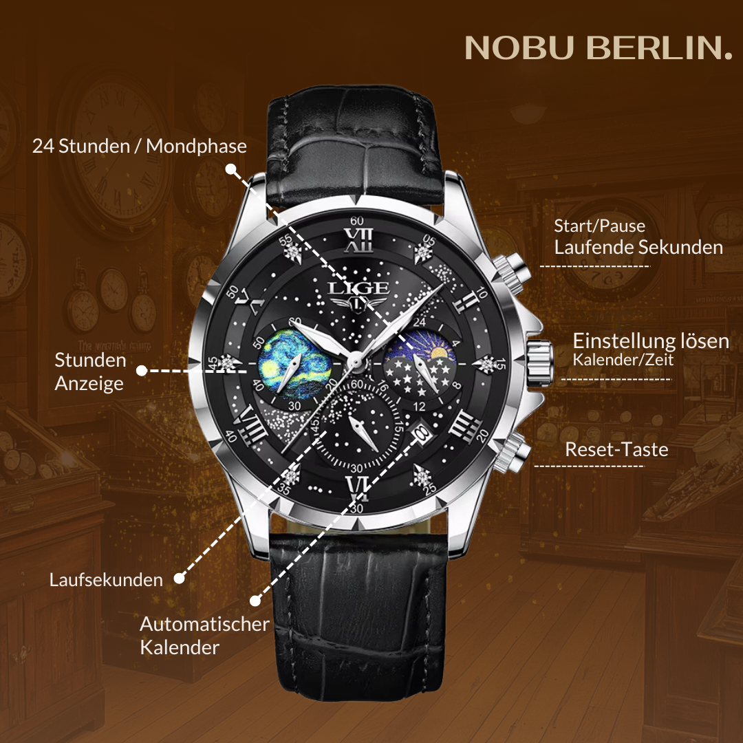 Lunaris | Elegante Mondphasen-Uhr