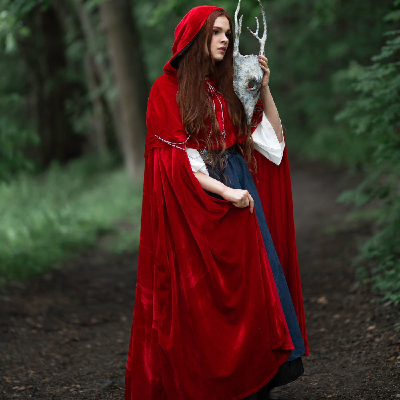 Medieval Cape Hooded Cloak