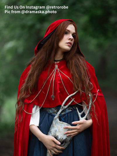 Medieval Cape Hooded Cloak