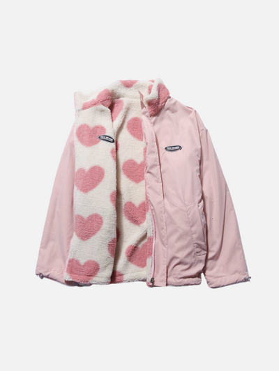 Damenjacke mit Herzprint – Vielseitige Jacke für den Alltag und besondere Anlässe