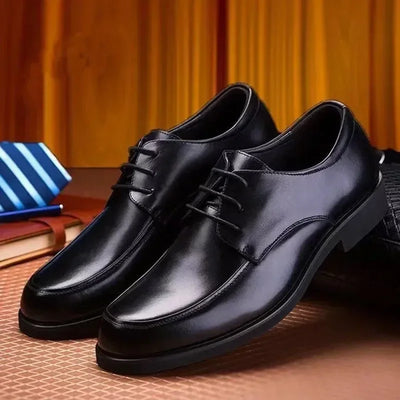Derbies für Herren - Moderne schwarze Oxford Business Schuhe