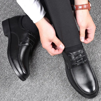 Derbies für Herren - Moderne schwarze Oxford Business Schuhe