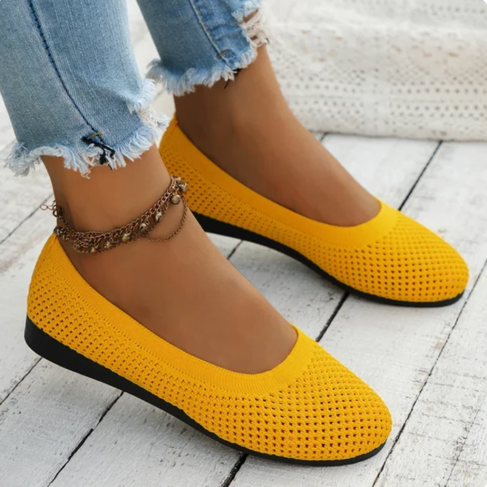 Atmungsaktive Slip-On Wohnungen Damen Schuhe - Penelopa