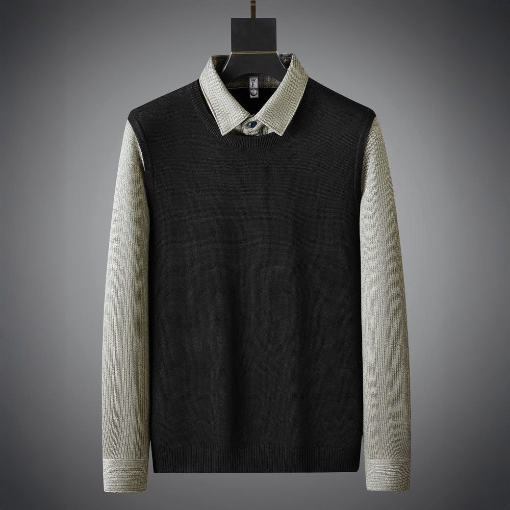 Edgar | Zweifarbiges Hemd aus hochwertiger Wolle