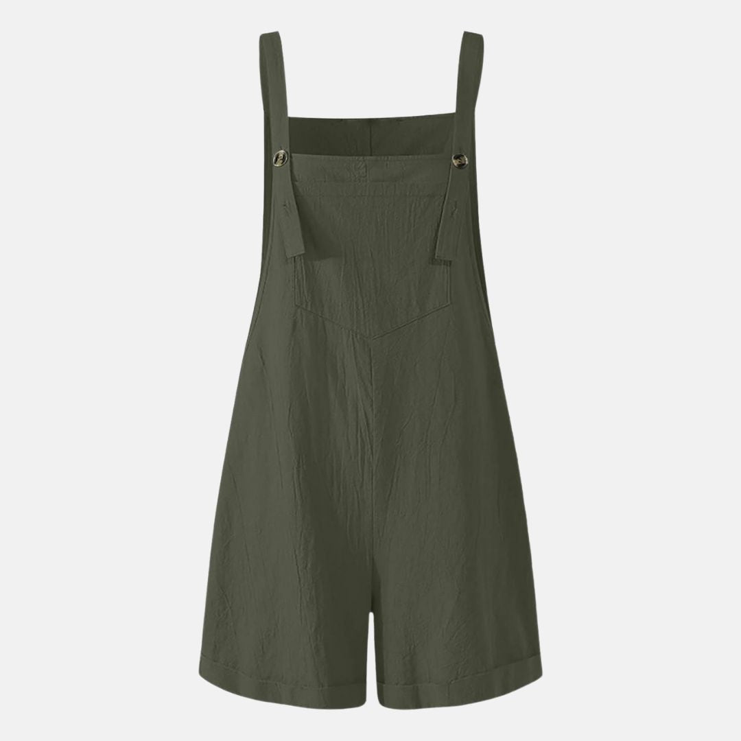 Umstands-Sommer Overall - Die perfekte Umstands-Latzhose im Boho-Stil mit Tasche