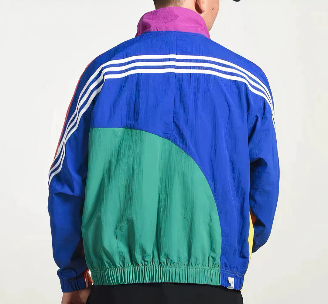 Egon | Nostalgische 90er Jahre Retro Windbreaker mit bunter Eleganz