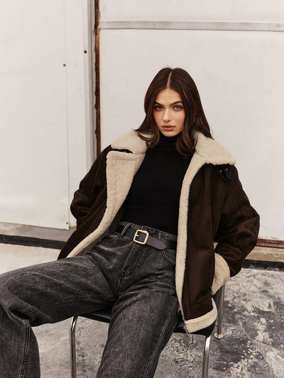 Jennifer | Elegante Vintage-Stil Fleecejacke