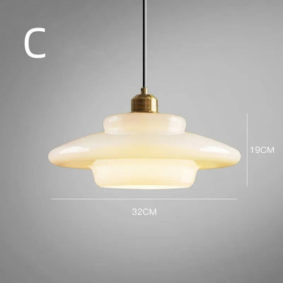 Elegante Pendelleuchte aus Milchglas mit verstellbarer Aufhängung – Hängeleuchte für den Esstisch in verschiedenen Größen