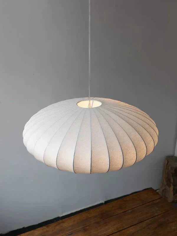 Elegante Pendelleuchte mit Seidenschirmen und Kristallakzenten – Hängelampe für Esstisch und Wohnzimmer, 30/40/50 cm