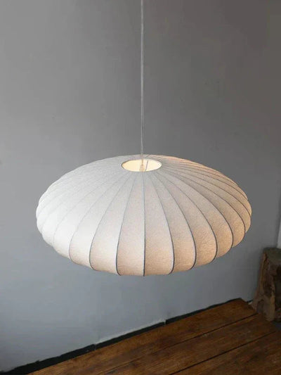 Elegante Pendelleuchte mit Seidenschirmen und Kristallakzenten – Hängelampe für Esstisch und Wohnzimmer, 30/40/50 cm