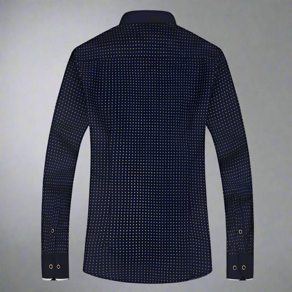 Herren Musterhemd – Antonio Hemd mit Kontrastdetails für Büro & Alltag