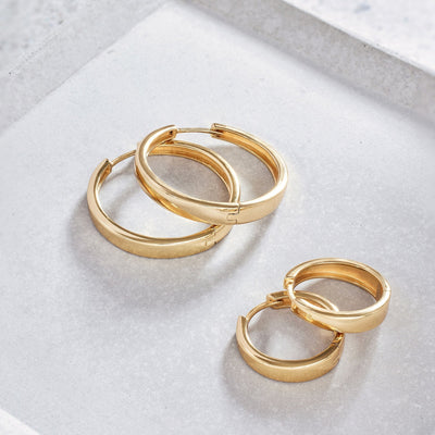 Gia Bold Gold Hoop Earrings