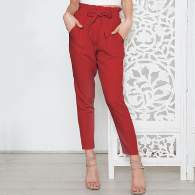 Heidi-Mode | Casual Hose Mit Hoher Taille Aus Chiffon