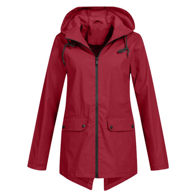Modisch Damen Regenjacke | Mit Kapuze