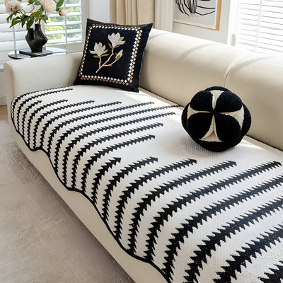 ArtiLounge Abdeckung - Moderne Chevron Streifen Chenille Couch Abdeckung