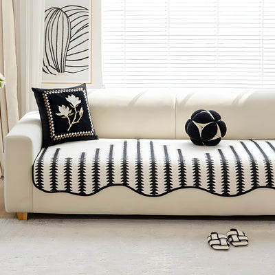 ArtiLounge Abdeckung - Moderne Chevron Streifen Chenille Couch Abdeckung
