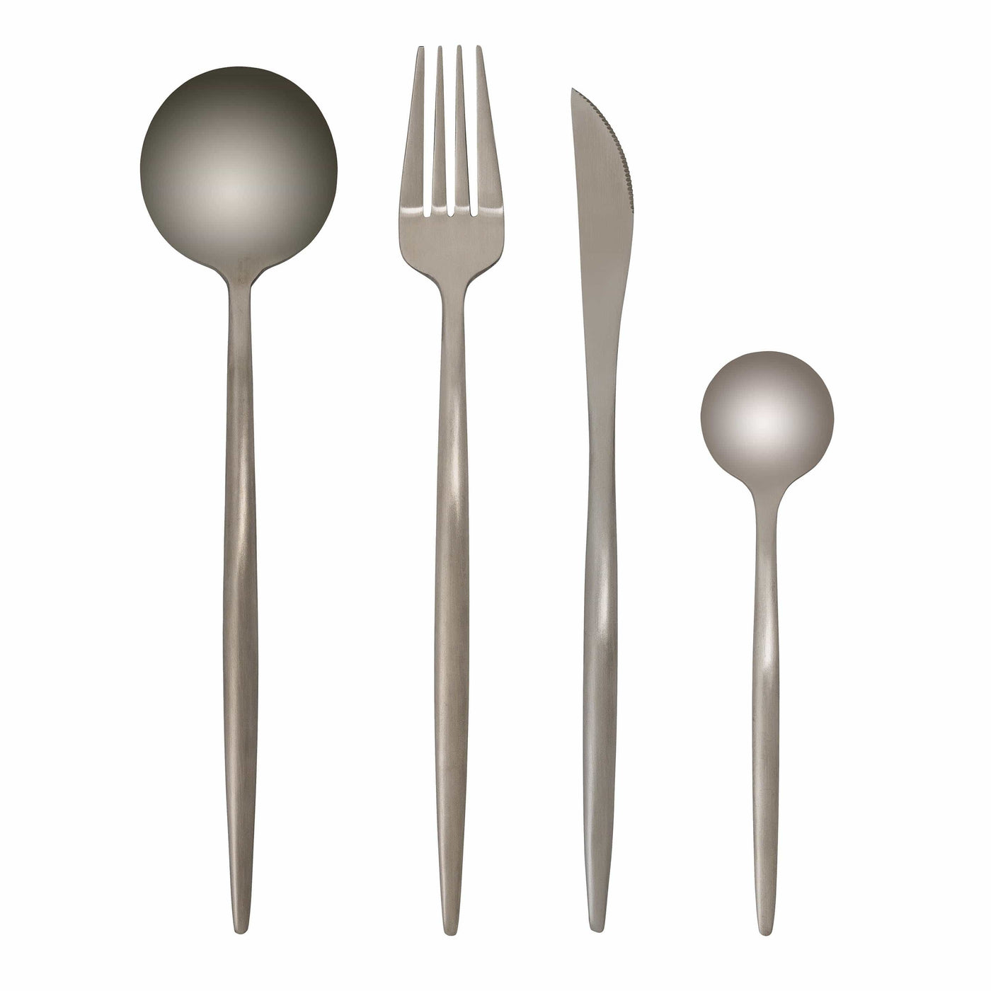 Eleganz im Esszimmer | Spanisches Besteckset aus Edelstahl in Schwarz und Gold