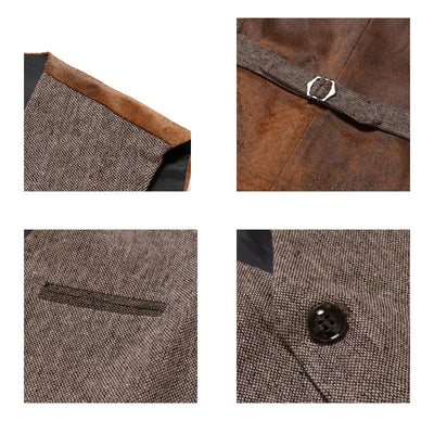 Trachtenweste für Herren - Vintage Gilet-Weste mit Schulterholster