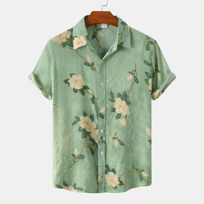 Italienische Blüte | Elegantes Button-Up Hemd für Sie