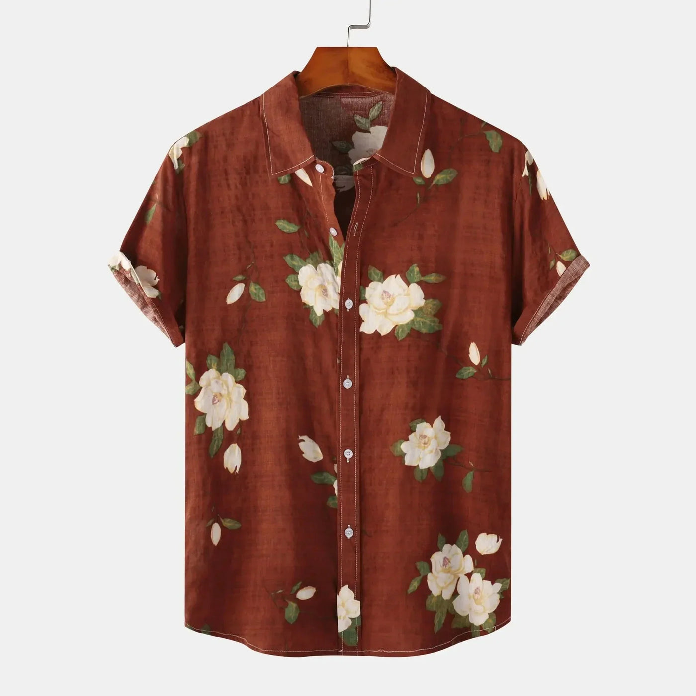 Italienische Blüte | Elegantes Button-Up Hemd für Sie