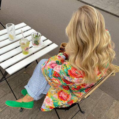 Heidi-Mode | Stilvolle Bedruckte Wattierte Jacke