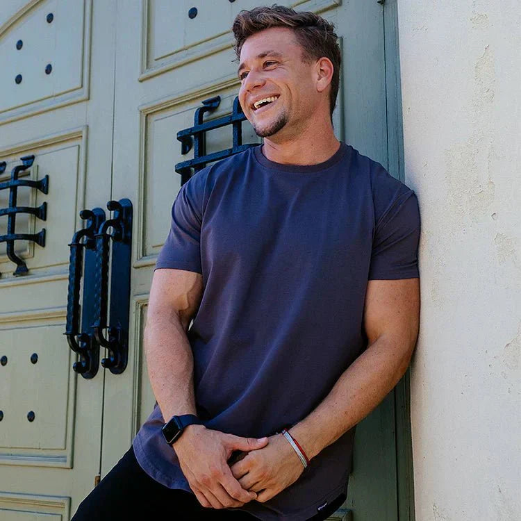 Herren T-shirt - Basic Rundhals T-shirt Für Sommer