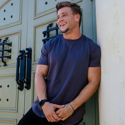 Herren T-shirt - Basic Rundhals T-shirt Für Sommer