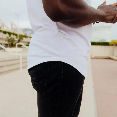 Herren T-shirt - Basic Rundhals T-shirt Für Sommer