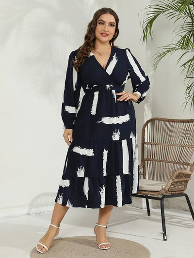 Heidi-Mode | Plus Size Kleid Mit Rüsche Zoom